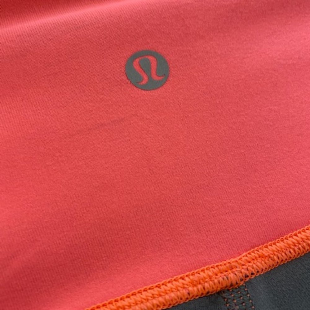 Orange Pink/Gray Lululemon Reversible Leggings - Picture 7 of 7